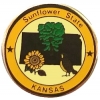 Kansas Pin KS State Emblem Hat Lapel Pins